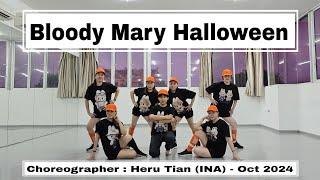 D'LEYDIES | Bloody Mary Halloween | LINE DANCE | Phrased Intermediate | Heru Tian