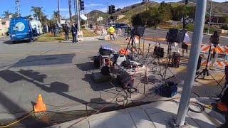 Media At Kobe Bryant’s Helicopter Crash Site in Calabasas