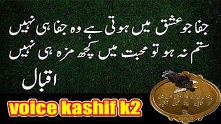 Best 2 Line Poetry Allama Iqbal || Voice Kashif K2