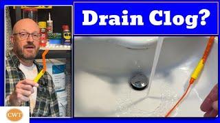 Quick Fix for a Slow or Clogged Drain (No Chemicals). The Drain Weasel