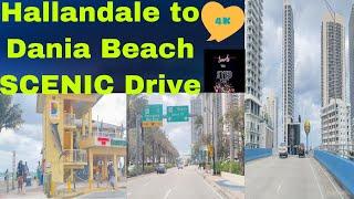 Hallandale beach to Dania beach scenic drive #florida #travel #driving