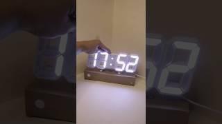 ️ aesthetic unboxing digital led clock for desk setup