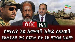 ሰበር ዜና - ሶማሊያ ጉድ አመጣች እቅድ ለወጠች | የኢትዮጵያ ጦር በርካታ ቦታ ያዘ የግብፅ ህልም