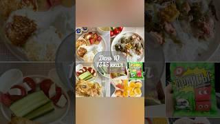 Похудение день 10, меню для похудения #shorts #похудение #ппрацион