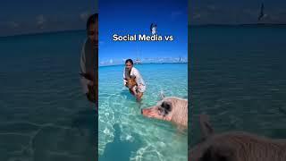 Social Media Expectations vs Reality Part 1  #travel #explore #nature #fyp #shorts #adventure