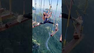 Bungee Jumping With Rope In Beautiful Place:Asmr Bungee Jumping #travel #bungee #funny