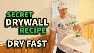 Drywall Plastering Wall & Ceiling Joints Dry Fast Hack