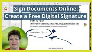 Sign Documents Online, Create a Free Digital Signature