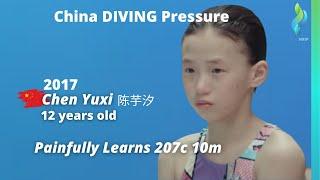 2017 Chen Yuxi 陈芋汐 Chinese Diver 10 meter Diving - Learns 207c Olympic Gold Medalist