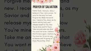 A Prayer of Salvation - Salvation Prayer - Prayer to accept Jesus #salvation #jesus #prayer