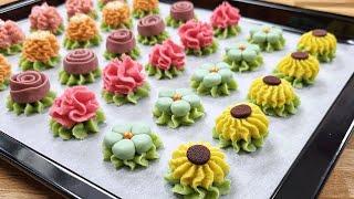 FLOWER Butter CookiesSimple Butter Cookie recipe