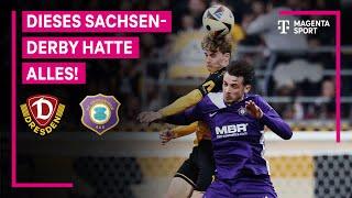 SG Dynamo Dresden - FC Erzgebirge Aue, Highlights mit Live-Kommentar | 3. Liga | MAGENTA SPORT