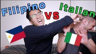 FILIPINO VS ITALIAN | LANGUAGE CHALLENGE