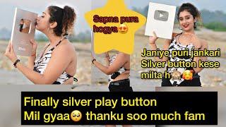 Finally silver button agya  || silver button kese aata h kya hota h sari jankari || namitajoshi