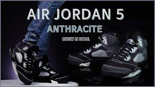 나이키 에어조던 5 앤트러사이트 실착리뷰 (실측, 굽높이, 사이즈팁, 코디영상) NIKE AIR JORDAN 5 ANTHRACITE REVIEW ON FEET