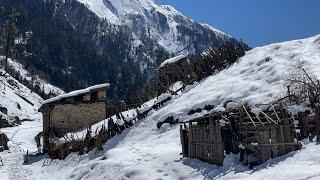 Himalayan Village Life Into The Snow || Western Nepal Very Difficult But Happy Life