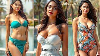 4k Real Indian Girl Lookbook - Dubai park - Ai Girl Beauty - bikini Lookbook #bikini #ai #lookbook