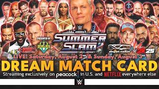 WWE SummerSlam 2025 - Dream Match Card [v3]