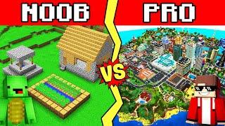 CITY Build Battle In Minecraft - NOOB VS PRO CHALLENGE - Maizen Mizen Mazien Parody