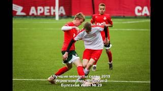 Best moments of season april-june 2019.  Player  "Spartak-2"  Bulgakov Ivan  № 29   U(16)