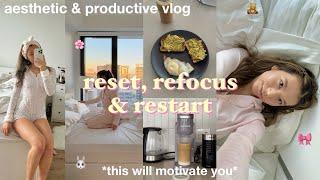 how to save a half wasted day! *GET MOTIVATED*  aesthetic vlog & productive day in my life