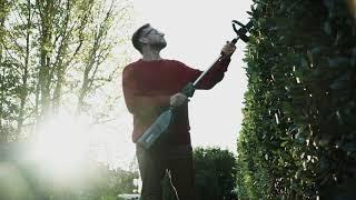 Powerworks P60PHT 2300013 51cm 60v Li-Ion Cordless Pole Long Reach Hedge Trimmer - Bare | Screwfix