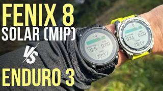 Garmin Fenix 8 Solar vs Garmin Enduro 3 - Alle Unterschiede