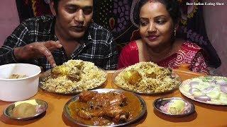 Wife & Husband - Mutton Biryani & Chicken Kasha Eating Show - Best Indian Cuisine