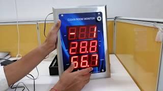 3 Parameter Clean Room Monitor with Grouting Box | Instrukart