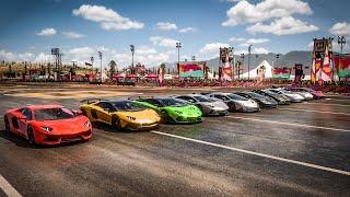 Forza Horizon 5 World's Greatest V12 Lamborghini Drag race: The AVENTADORS!