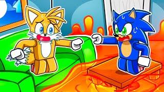 ROBLOX FLOOR IS LAVA with Sonic & Tails!