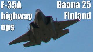 Dutch F-35A Stealth Fighters At Highway Strip - Netherlands Air Force in Finland - Baana 25