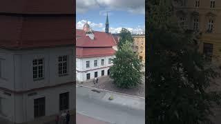 Wawel Royal Castle (looking through castle wall slits) - Krakow, Poland