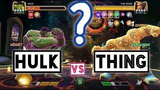 HULK vs STONE MAN WAR MARVEL CHAMPIONS TOURNAMENT, MCOC