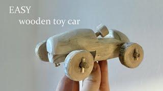 How to make a simple toy wooden car, with hand tools