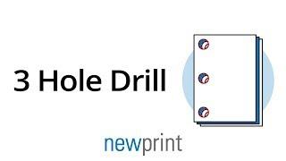 3 Hole Drill Booklet Binding | Newprint