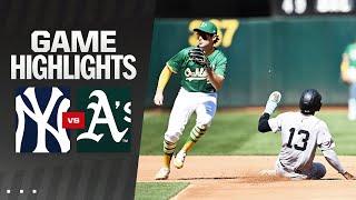 Yankees vs. A's Game Highlights (9/22/24) | MLB Highlights