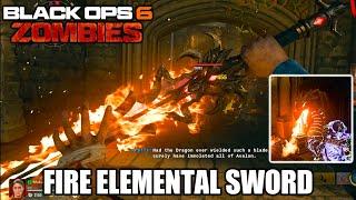 COD Black Ops 6 Zombies - How to Get Fire Elemental Sword (Dragon) in Citadelle Des Morts