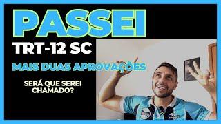 Saiu o resultado do concurso do TRT-12 (Santa Catarina) e eu fui aprovado! Do meio p/ fim, mas fui.