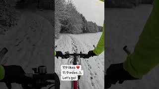 INSANE WINTER FOREST SNOW MOUNTAIN BIKE RIDE ️️ #cycling #mtb #mountainbike