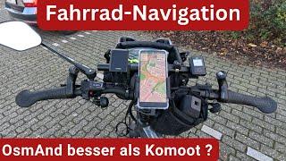 Fahrrad Navigation - OsmAnd besser als Komoot?