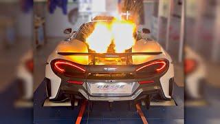 McLaren 600LT Apex feat. NOVITEC catless Exhaust on the DYNO! | HUGE Flames, Pops & Sounds! 