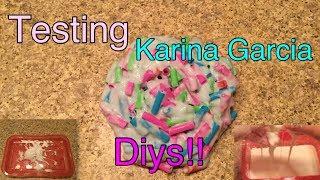 Testing Karina Garcia Slimes And Diys!!