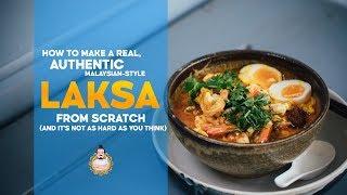 How To Make Authentic Laksa From Scratch | Recipe | Asian Cooking