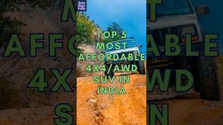 Top 5 Most Affordable 4X4/AWD SUV Of India | Cheapest 4X4/AWD SUV In India #shorts