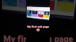 HTML + CSS  | My first project! #shorts #coding #html #css #webdesign #frontend