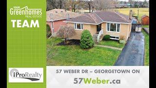 *SOLD* 57 Weber Dr - Georgetown ON - Ryan Treleaven Green Broker iPro Realty Ltd.