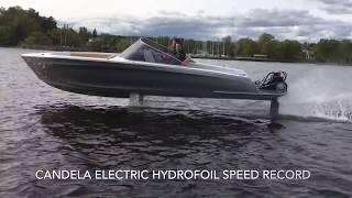 Candela electric hydrofoil speed record