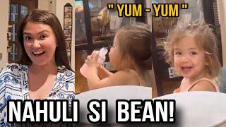 BABY BEAN NAHULI NI ANGELICA PANGANIBAN NA SARAP NA SARAP SA KANYANG INUMING JUICE