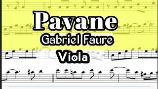 Pavane Faure Viola Sheet Music Backing Track Play Along Partitura